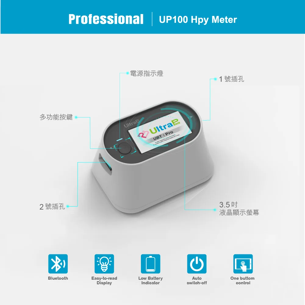 UP100 detector  of the professional H. pylori urea breath test system - UltraPeace/UltraE