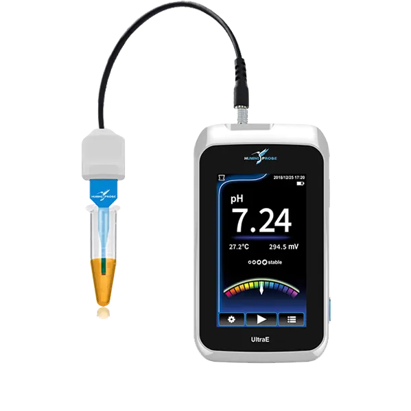 免校正微量拋棄式pH計酸鹼檢測儀的外接傳輸線模式Humming Probe UX100/超極生技UltraE 