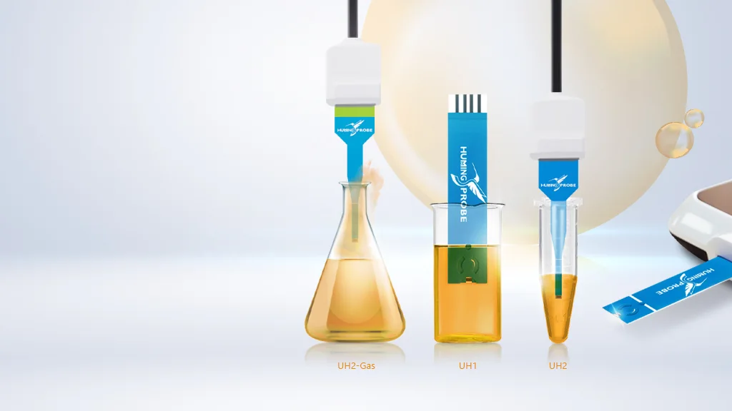 Different models of calibration-free micro disposable pH electrodes Humming Probe UltraE